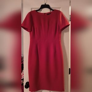 Preston & York Cardinal Red Sheath Dress size 8